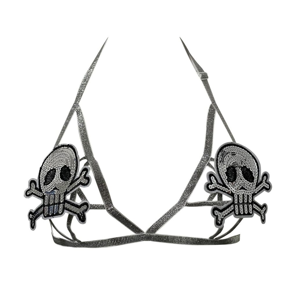 2831 Sexy Lingerie Bikini Tops Anime Devil Cosplay Costume Goth Harness Bar